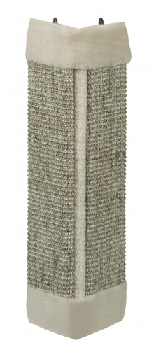 Kratzecke mit Plüsch grau 49 x 22 cm